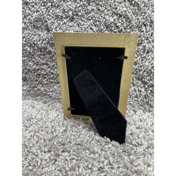 Love Sweet Love Metal Picture Frame 4”x6” Red And Gold Flowers Home Decor New - Picture 4 of 8